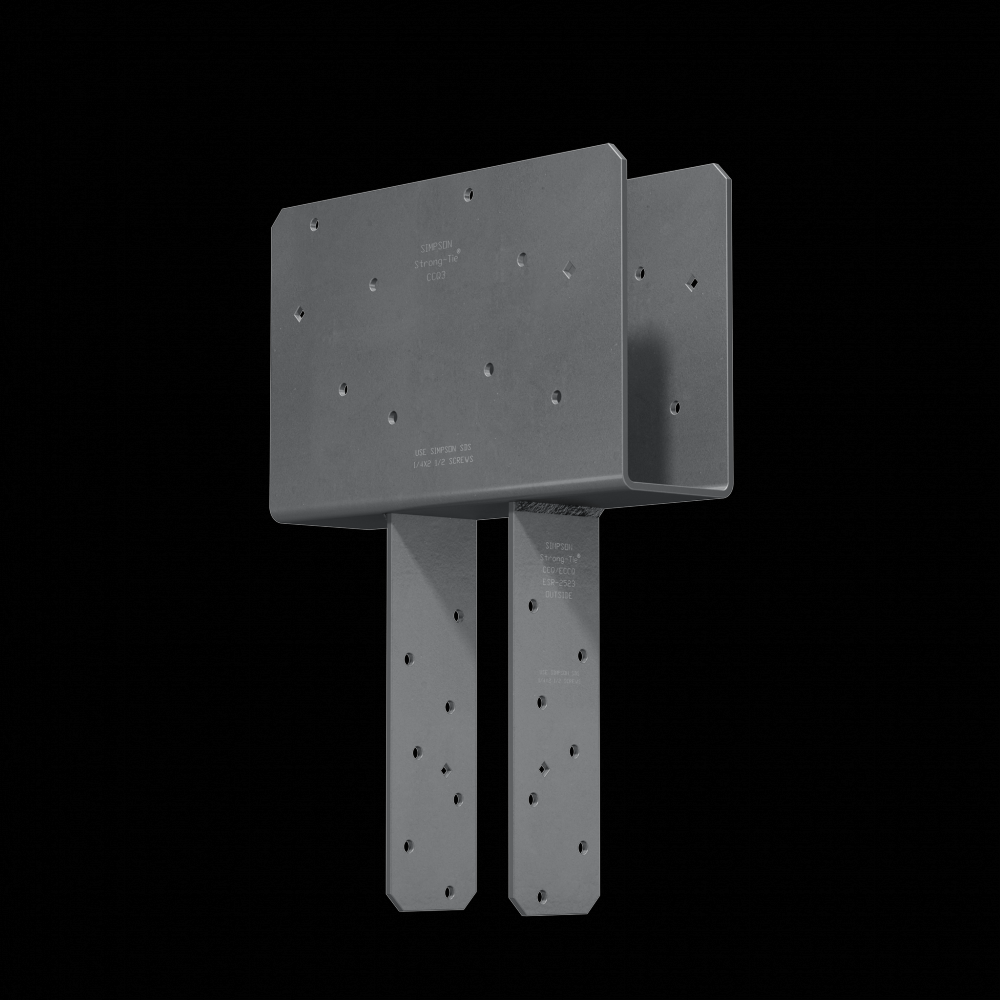 CCQ Column Cap for 3-1/8 in. Beam, 4x Post with Strong-Drive® SDS Screws