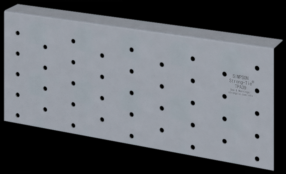 TPA 3-1/2 in. x 9 in. 20-Gauge Galvanized Tie Plate