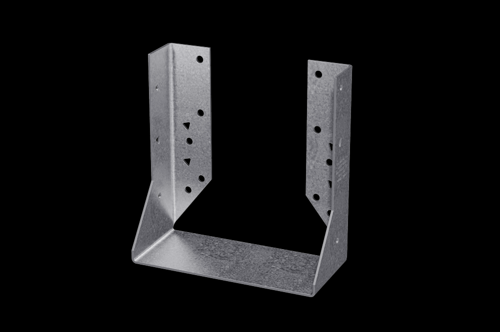 HUC ZMAX® Galvanized Face-Mount Concealed-Flange Joist Hanger for 6x8