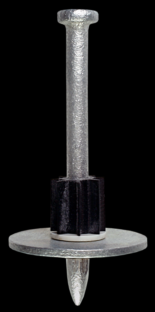 PDPAWL.157-in. x 2-1/4-in. Powder-Actuated Pin with 1-in. Washer (100-Qty)