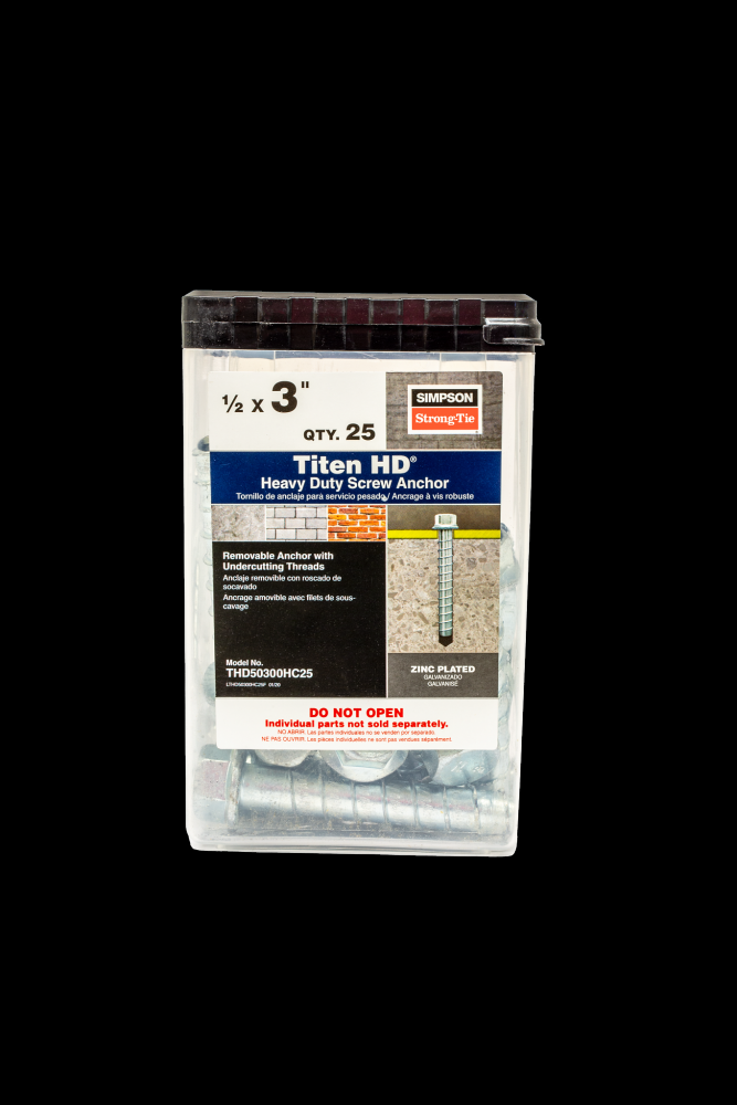 Titen HD® 1/2 in. x 3 in. Heavy-Duty Screw Anchor (25-Qty)