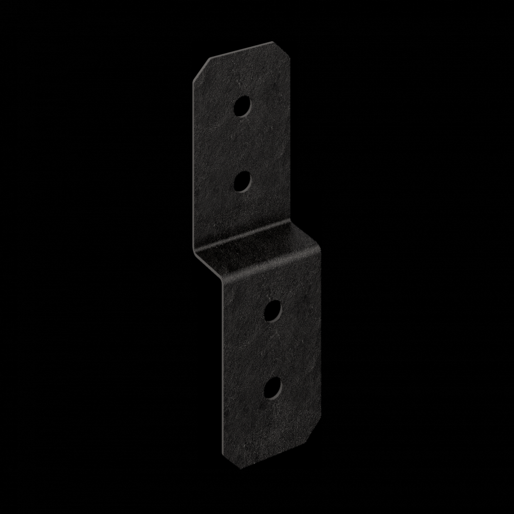 Outdoor Accents® Avant Collection™ 3 in. ZMAX®, Black Powder-Coated Deck Joist Tie for 2x