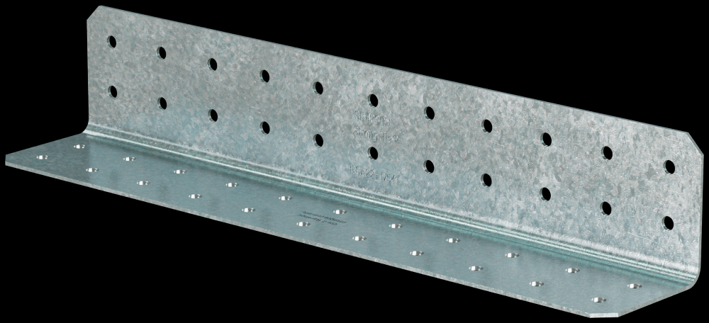 RCA 2 in. x 2 in. x 11 in. 16-Gauge Galvanized Rigid Connector Angle (45-Qty)
