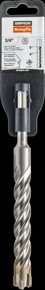 3/4 in. x 8 in. SDS-plus® Quad-Head Shank Drill Bit