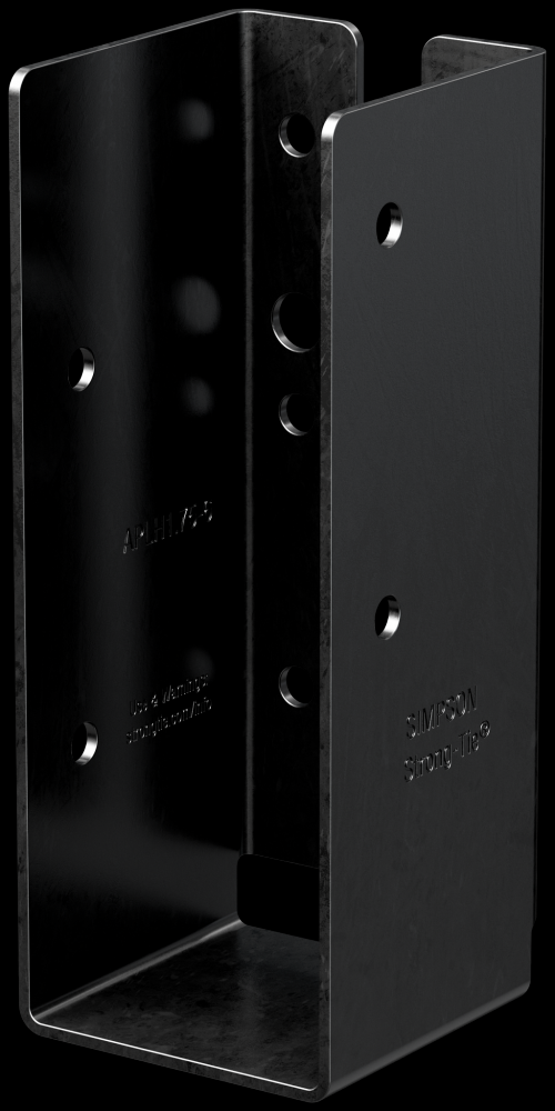 Outdoor Accents® ZMAX®, Black Lt. Joist Hanger for 1-3/4 x 6 Rough Cedar