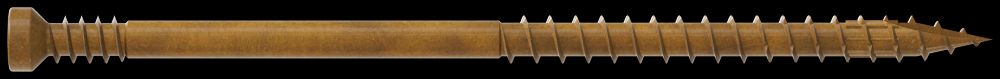 Finish Trim Screw - #7 x 3 in. T10, Trim-Head, Quik Guard®, Tan (300-Qty)