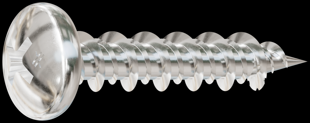 Marine Screw, Pan Head - #10 x 1 in. #2 Phillips Drive, Type 316 (1000-Qty)