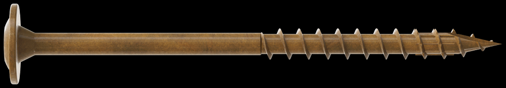 Wafer-Head Construction Screw - #8 x 2-1/2 in. T20, Quik Guard®, Tan (200-Qty)