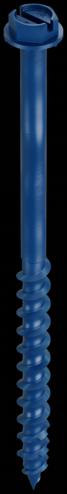 Titen Turbo™ - 3/16 in. x 3-1/4 in. Hex-Head Concrete and Masonry Screw, Blue (100-Qty)