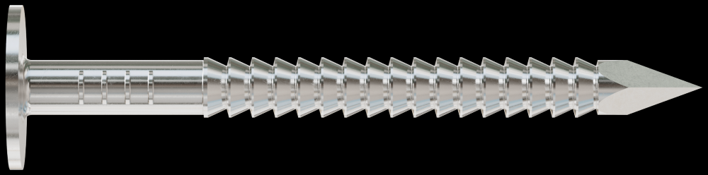 15° Wire Coil, Full Round Head, Ring-Shank Roofing Nail — 1-1/2 in. Type 304 (600-Qty)