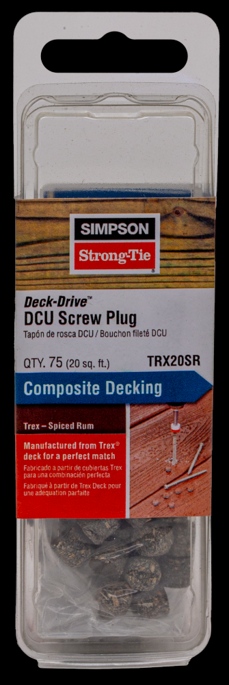 Deck-Drive™ DCU Screw Plug - Trex Spiced Rum (75-Qty)