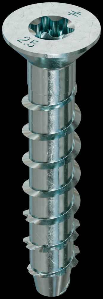 Titen HD® 3/8 in. x 2-1/2 in. Zinc-Plated Countersunk Head Heavy-Duty Screw Anchor (50-Qty)