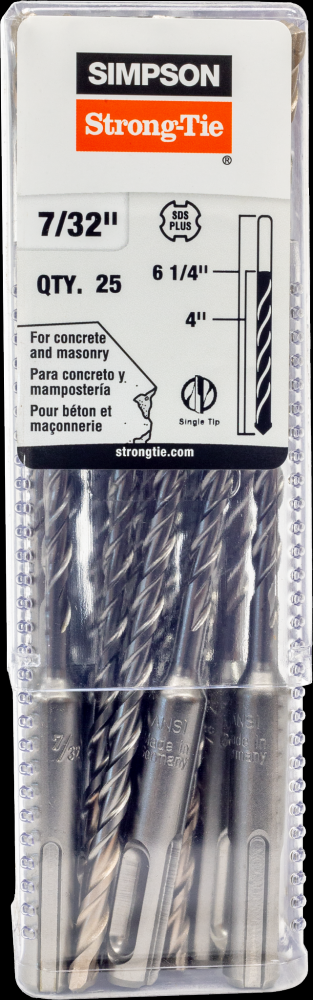 7/32 in. x 6-1/4 in. SDS-plus® Shank Drill Bit (25-Qty)