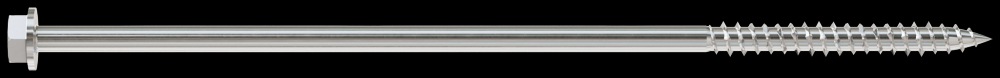 Strong-Drive® SDWH™ TIMBER-HEX SS Screw - 0.275 in. x 10 in. 1/2 Hex, Type 316 (25-Qty)
