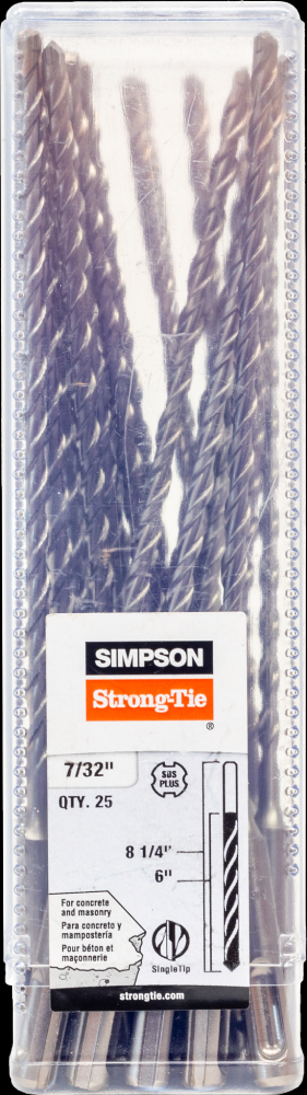 7/32 in. x 8-1/4 in. SDS-plus® Shank Drill Bit (25-Qty)