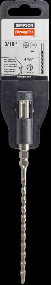 3/16 in. x 7 in. SDS-plus® Titen® Screw Drill Bit/Driver