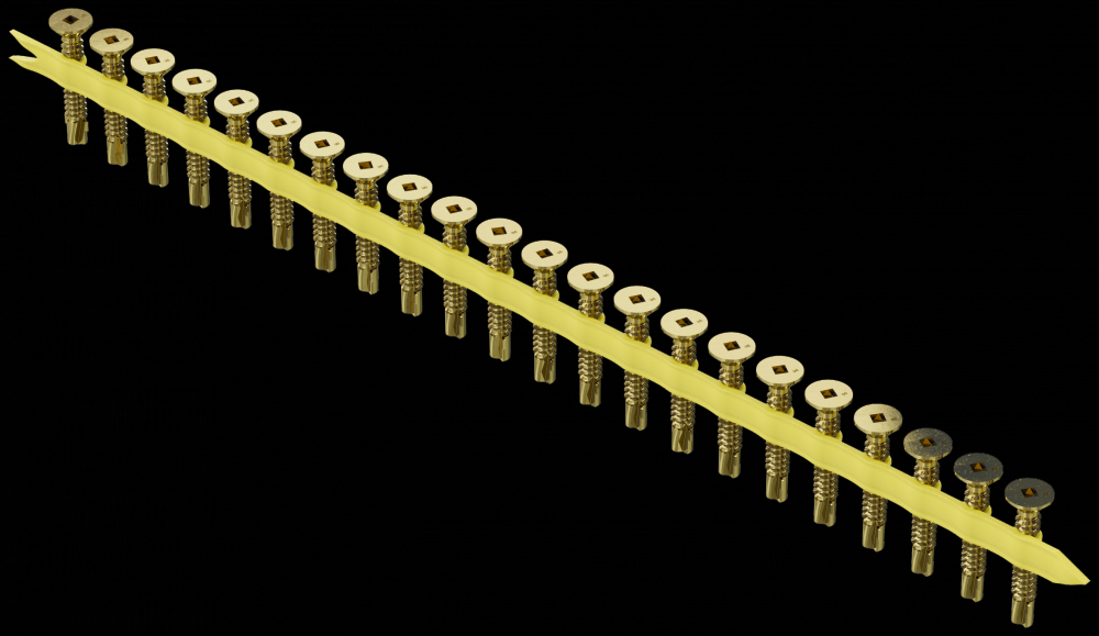 Strong-Drive® TB WOOD-TO-STEEL Screw (Collated) - #14 x 1-9/16 in. Yellow Zinc (1000-Qty)