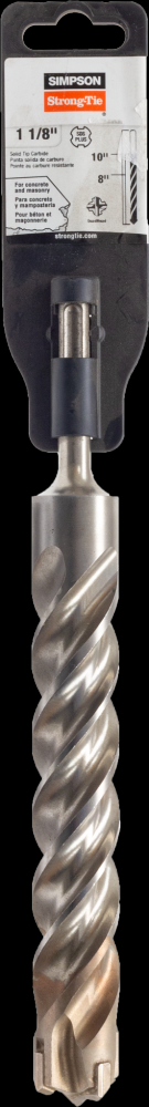 1-1/8 in. x 10 in. SDS-plus® Quad-Head Shank Drill Bit