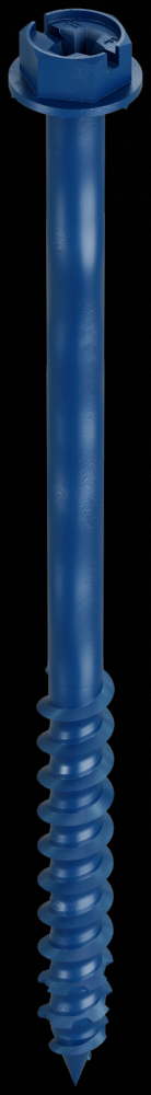 Titen Turbo™ - 1/4 in. x 4 in. Hex-Head Concrete and Masonry Screw, Blue (25-Qty)