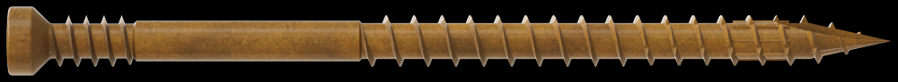 Finish Trim Screw - #7 x 2-1/2 in. T10, Trim-Head, Quik Guard®, Tan (400-Qty)