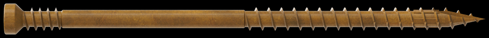 Finish Trim Screw - #7 x 3 in. T10, Trim-Head, Quik Guard®, Tan (100-Qty)