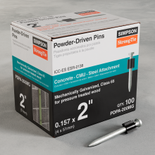 Simpson Strong-Tie PDPA-200MG - PDPA .157 in. x 2 in. Mechanically Galvanized Powder-Actuated Pin (100-Qty)
