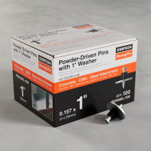 Simpson Strong-Tie PDPAWL-100 - PDPAWL .157-in. x 1-in. Powder-Actuated Pin w/ 1-in. Washer (100-Qty)