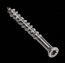 Simpson Strong-Tie T07162WP-RP100 - Deck-Drive™ DWP WOOD SS Screw - #7 x 1-5/8 in. T-15, Trim Head, Type 316 (100-Qty)