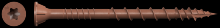 Simpson Strong-Tie DSVR212S - Deck-Drive™ DSV WOOD Screw (Collated) - #10 x 2-1/2 in. T25 6-Lobe, Red (1000-Qty)