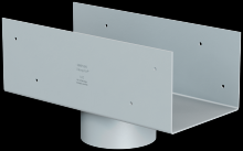Simpson Strong-Tie LCC5.25-3.5 - LCC 5-3/8 in. Column Cap for 3-1/2 in. Outside Diameter Lally Column