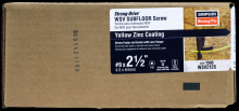 Simpson Strong-Tie WSV212S - Strong-Drive® WSV SUBFLOOR Screw (Collated) - #9 x 2-1/2 in. T25, Yellow-Zinc (1500-Qty)