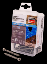 Simpson Strong-Tie T10250WP-R40 - Deck-Drive™ DWP WOOD SS Screw - #10 x 2-1/2 in. T25, Flat Head, Type 316 (40-Qty)