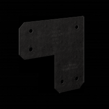Simpson Strong-Tie APVL6 - Outdoor Accents® Avant Collection™ ZMAX®, Black Powder-Coated L Strap for 6x6