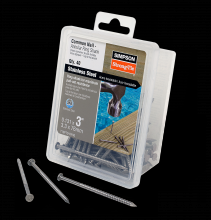 Simpson Strong-Tie T10PTD-RP40 - Preservative-Treated Wood Decking Nail, Ring Shank - 3-1/4 in. x .131 in. Type 316 (40-Qty.)