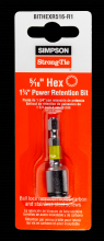 Simpson Strong-Tie BITHEXR516-R1 - 5/16-in. Hex-Drive 1-3/4 in. Power Bit