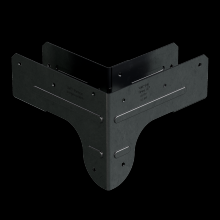 Simpson Strong-Tie APRTC2 - Outdoor Accents® ZMAX®, Black Rigid Tie® Corner Connector for 2x Joist, 2x4 Post