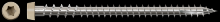 Simpson Strong-Tie DCU234S316TN02 - Deck-Drive™ DCU COMPOSITE Screw (Collated) - #10 x 2-3/4 in. Type 316, Tan 02 (1000-Qty)