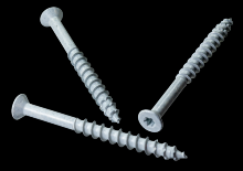 Simpson Strong-Tie TNTW25234TTRB - Titen Turbo™ - 1/4 in. x 2-3/4 in. 6-Lobe Trim-Head Concrete and Masonry Screw, White (1000-Qty)