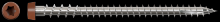 Simpson Strong-Tie DCU234S316TN01 - Deck-Drive™ DCU COMPOSITE Screw (Collated) - #10 x 2-3/4 in. Type 316, Tan 01 (1000-Qty)