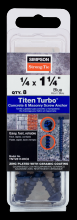 Simpson Strong-Tie TNT25114HC8 - Titen Turbo™ - 1/4 in. x 1-1/4 in. Hex-Head Concrete and Masonry Screw, Blue (8-Qty)
