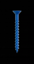 Simpson Strong-Tie TNT25214TFC8 - Titen Turbo™ - 1/4 in. x 2-1/4 in. 6-Lobe Flat-Head Concrete and Masonry Screw, Blue (8-Qty)