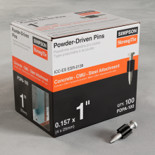 Simpson Strong-Tie PDPA-100 - PDPA .157 in. x 1 in. Powder-Actuated Pin (100-Qty)