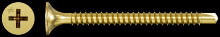 Simpson Strong-Tie DWFSD158PS - DWFSD Drywall-to-CFS Screw (Collated) - #6 x 1-5/8 in. #2 Phillips, Yellow Zinc (2500-Qty)