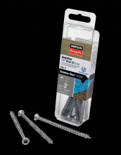 Simpson Strong-Tie T10300WP-RP8 - Deck-Drive™ DWP WOOD SS Screw - #10 x 3 in. T-25, Flat Head, Type 316 (8-Qty)