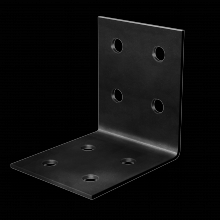 Simpson Strong-Tie HL76PC - HLPC 7-1/4 in. x 6 in. Black Powder-Coated Ornamental Heavy Angle