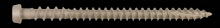 Simpson Strong-Tie DCU234GR01R350 - Deck-Drive™ DCU COMPOSITE Screw - #10 x 2-3/4 in. T20, Quik Guard®, Gray 01 (350-Qty)