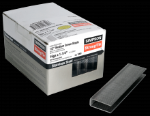 Simpson Strong-Tie S16N125GS-R1000 - 1/2-in. Crown, 16-Gauge Staples - 1-1/4 in. Type 304 Stainless Steel (1000-Qty)
