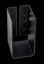 Simpson Strong-Tie APLH24R - Outdoor Accents® ZMAX®, Black Light Joist Hanger for 2x4 Rough