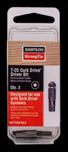 Simpson Strong-Tie BITTX25-RC3 - Quik Drive® T25 6-Lobe-Drive Bit (3-Qty)