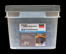 Simpson Strong-Tie SD9212SSMB - Strong-Drive® SD CONNECTOR SS Screw - #9 x 2-1/2 in. 1/4-Hex Drive, Type 316 (2000-Qty)